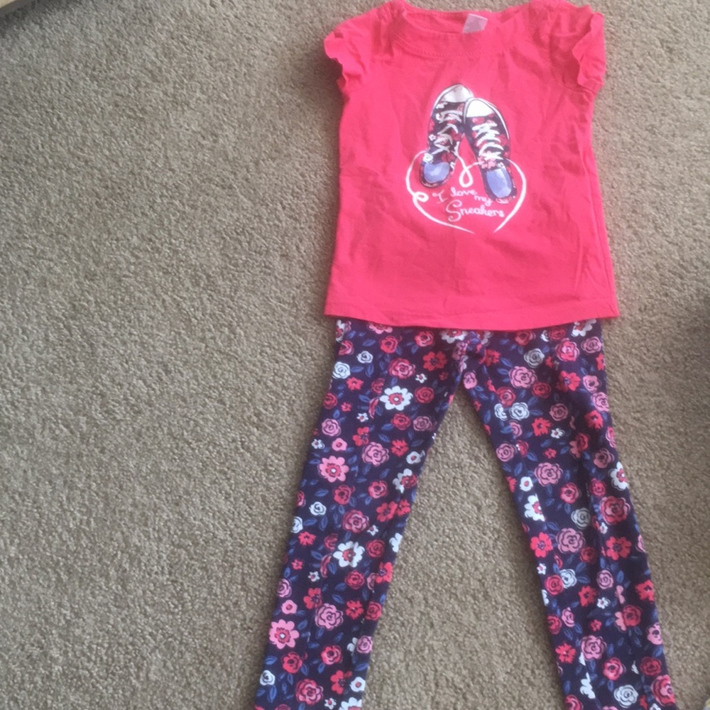 Girls size 6 Gymboree flower outfit